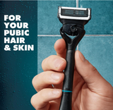 Gillette Body & Intimate Shaving Razor for Pubic Hair - Gentle & Easy