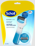 Scholl Expert Care Velvet Smooth Electric Food File Pedi with 2 Rollers - BLUE