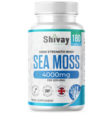Sea Moss Extract 4000mg Per Serving - 180 Vegan Tablets - 90 Day Supply - High Strength Irish Sea Moss - Made in The UK by Shivay Herbals