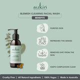 Sukin Natural Blemish Control Clearing Facial Wash 125ml