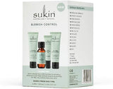 Sukin Natural Blemish Control Kit with Face Wash, Toner, Gel, Moisturiser Minis