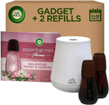 Air Wick Essential Mist Aroma Black Diffuser Kit with 2 x Refills - Peony & Jasmine