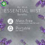 Air Wick Essential Mist Aroma White Diffuser Kit with 20ml - Relaxing Lavender