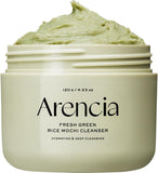 Arencia Fresh Green Rice Mochi Cleanser 120g | Gentle Exfoliating Face Wash | Korean Skincare