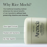 Arencia Fresh Green Rice Mochi Cleanser 120g | Gentle Exfoliating Face Wash | Korean Skincare