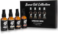 Urbane Men Beard Oil Set - Sandalwood, Cedarwood, Vanilla, Unscented - 4 x 30ml