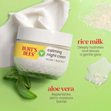 Burt's Bees Sensitive Night Cream With Aloe & Rice Milk, 51g