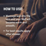 CCS Warming Foot Cream 150ml - Invigorating Eucalyptus & Ginger, Non-Greasy Formula