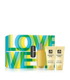 Clinique Aromatic Elixir Essentials Gift set- Perfume Spray Body Smoother & Wash