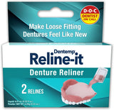 2 PACK - Dentemp Reline-it Denture Reliner - 2 Relines in each pack
