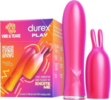 Durex Vibe & Tease 2-in-1 Vibrator with Teaser Tip - Water Resistant USB Charger