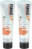 2x Fudge Professional Blow Dry Aqua Primer 150ml Anti-Frizz Heat Protection