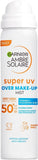 Garnier Ambre Solaire Super UV Over Make-Up Mist SPF 50 Sun Protection 75ml