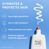 Garnier Ambre Solaire Super UV Hydrating Fluid Sun Protection SPF50+ Hyaluronic - 40ml