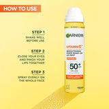 Garnier Ambre Solaire Vitamin C Brightening Over Make-Up UV Mist SPF50+