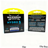 Wilkinson Sword Hydro 5 Blades XXL 12 Pack | Hydrating Gel | Sharp Carbon-Coated Refills