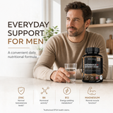 Shivay Herbals MENMAX+ Testo Boost x Shilajit Complex – Testosterone Support Supplement for Men with Zinc, Ashwagandha, Maca Root, Korean Ginseng, Tribulus, B6 & B12 – 120 Vegan Capsules Made in UK
