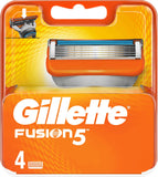 Gillette Fusion 5 Men's Razor Blades 4 Pack Refill Cartridges