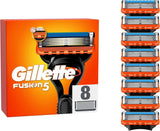 Gillette Fusion 5 Men's Razor Blades 8 Pack Refill Cartridges