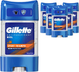 6 PACK - Gillette Anti-Perspirant Clear Gel Deodorant for Men Sport Triumph