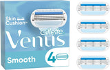 Gillette Venus Smooth Shaving Razor Blade Refill - Pack of 4 Replacement Blades