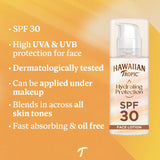 Hawaiian Tropic Silk Hydration Face Sun Lotion SPF 30 50ml Facial Sunscreen Cream