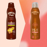 Hawaiian Tropic ISLAND GLOW Sun Protective Dry Oil Continuous Spray 177ml (VARIOUS STRENGTHS)
