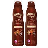 Hawaiian Tropic ISLAND GLOW Sun Protective Dry Oil Continuous Spray 177ml (VARIOUS STRENGTHS)