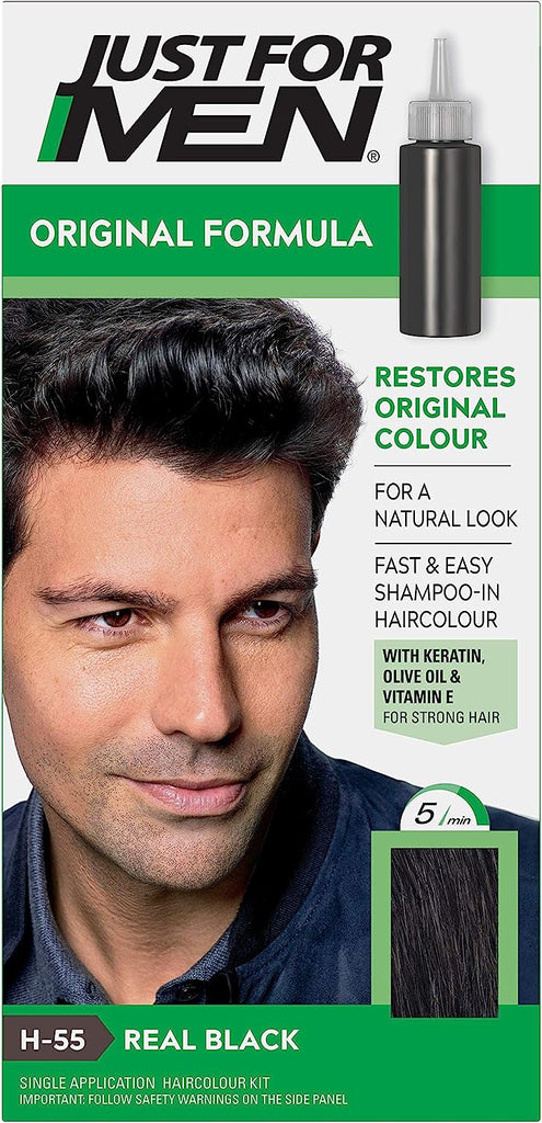 Just For Men Original Formula Hair Dye - H55 REAL BLACK