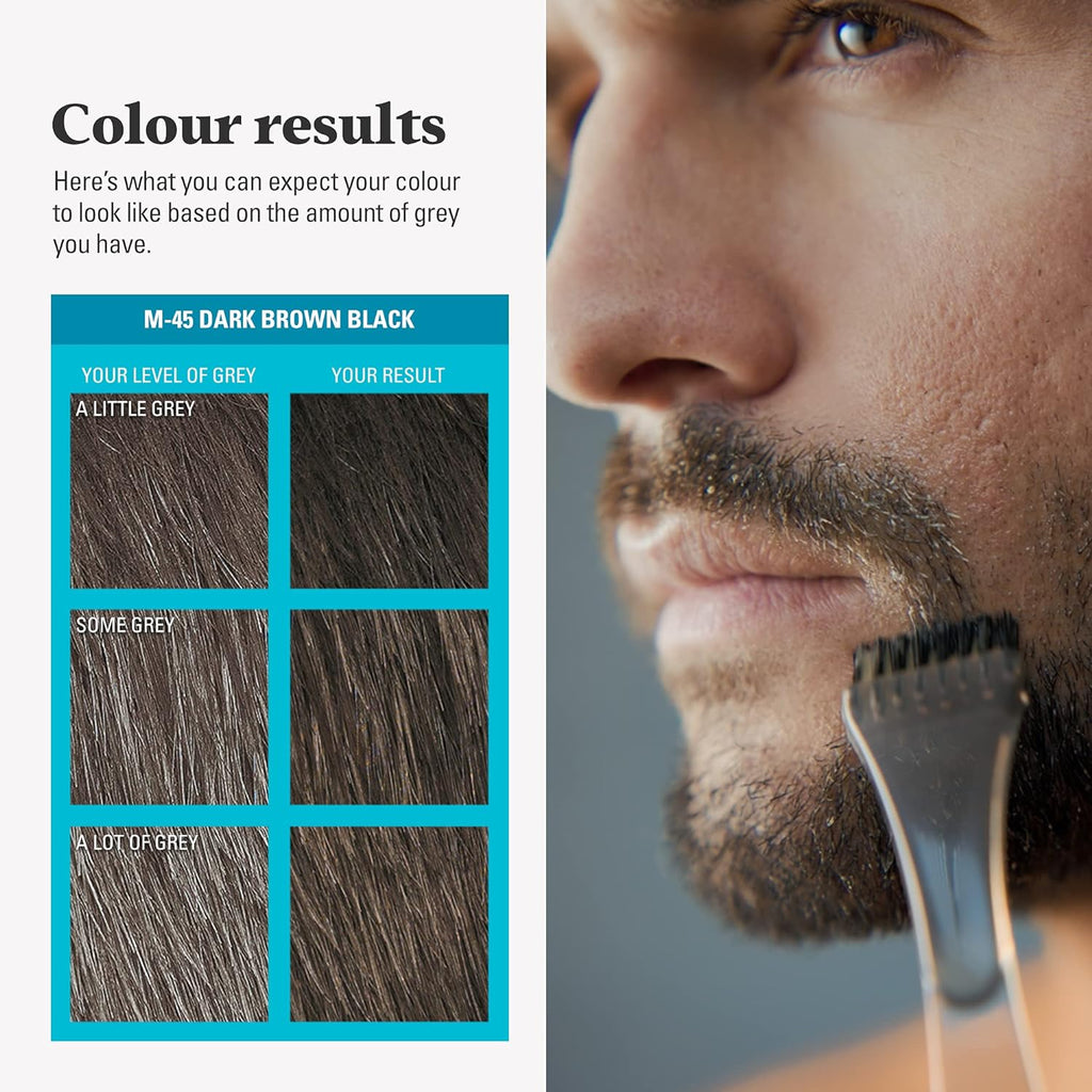 Just For Men Moustache & Beard Hair Colour Gel - M45 Dark Brown Black