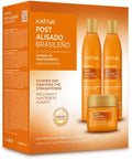 Kativa Hair Straightening Post Treatment Set with Shampoo, Conditioner & Mask (NEW PACKAGING)