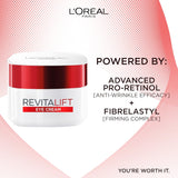 L'Oreal Paris Revitalift Anti-Wrinkle and Extra Firming Hydrating Eye Cream 15ml