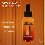L'Oréal Men Expert Vitamin C Shot Serum 30ml - Anti-Fatigue, Brightening & Hydrating