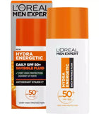 L'Oréal Men Expert Hydra Energetic Daily SPF50+ Invisible Fluid 50ml - UV Protect