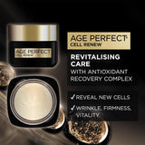 L'Oreal Age Perfect Cell Renew Day Cream 50ml | Revitalising Anti-Ageing Moisturiser