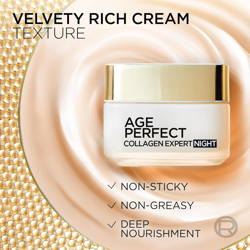 L'Oreal Age Perfect Collagen Expert Retightening NIGHT Cream 50ml