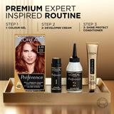 L'Oréal Paris Preference Permanent Hair Colour - 6.45 Intense Copper Auburn