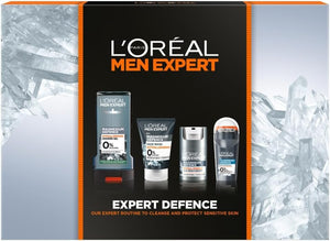 L'Oreal Men Expert Magnesium Defence Gift Set 4pc Shower Gel Face Wash Moisturiser Deo