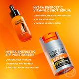 L'Oreal Men Expert Hydra Energetic Moisturiser + Vitamin C Serum Bright & Bold Set