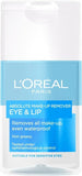 L'Oreal Absolute Make-Up Remover For Eye & Lip - Removes Waterproof Makeup 125ml