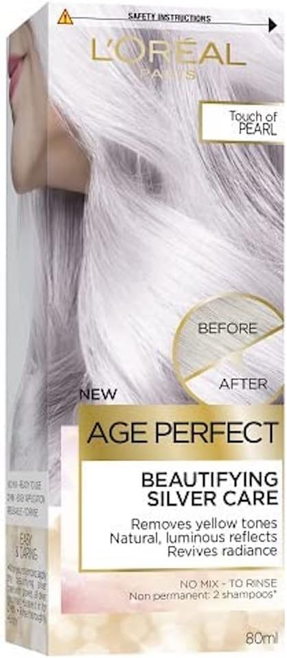 L'Oreal Paris Age Perfect Silver Care Non-Permanent Hair Colour - Touch of Pearl
