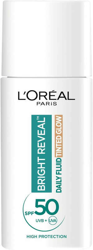 L'Oreal Paris Bright Reveal Daily Fluid Bronze Tinted Glow SPF 50