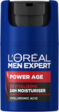 L'Oréal Men Expert Power Age Revitalising 24H Moisturiser with Hyaluronic Acid 50ml