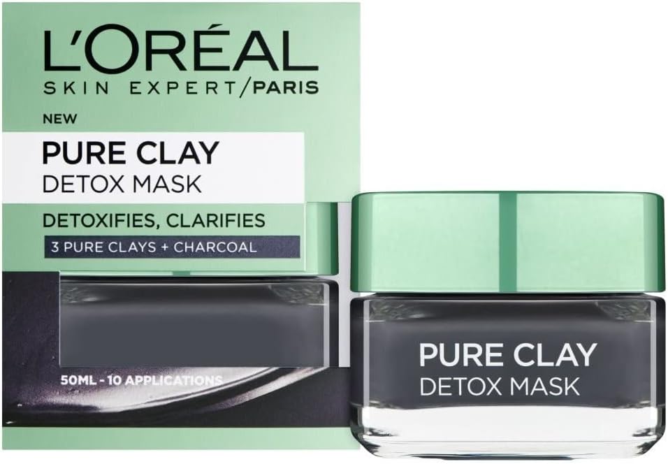 L'Oreal Paris Pure Clay Detox Mask with Charcoal 50ml