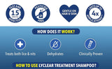 Lyclear Original Treatment Shampoo 200ml Kills Head Lice & Eggs - With Comb