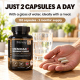 Shivay Herbals MENMAX+ Testo Boost x Shilajit Complex – Testosterone Support Supplement for Men with Zinc, Ashwagandha, Maca Root, Korean Ginseng, Tribulus, B6 & B12 – 120 Vegan Capsules Made in UK