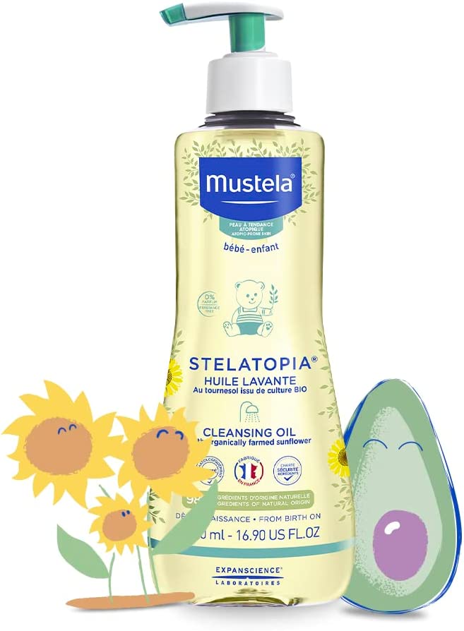 Mustela Baby Stelatopia Cleansing Oil For Atopic-Prone Skin 500ml