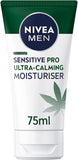 NIVEA Men Sensitive Pro Ultra-Calming Moisturiser 75ml - Hemp Seed Oil & Vit E