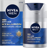 NIVEA MEN Anti-Age Hyaluron Moisturising Face Cream 50ml SPF15 Anti-Wrinkle