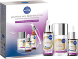NIVEA Luminous Skin Glow Solution 3pcs Gift Set - Serum 30ml & 15ml + Exfoliant